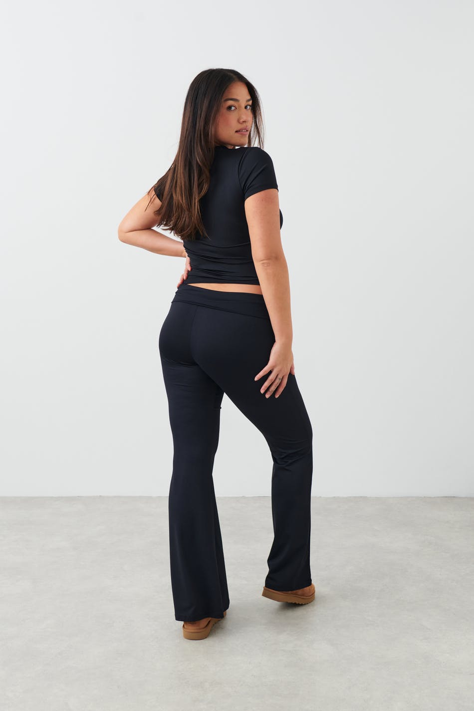 Micro homewear trousers - Black - Women - Gina Tricot