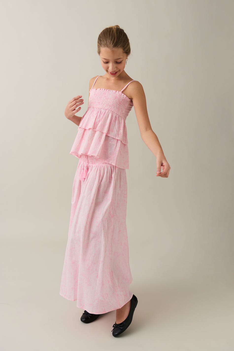 Gina Tricot - Y boho maxi skirt - Nederdele- Pink - 134/140 - Female