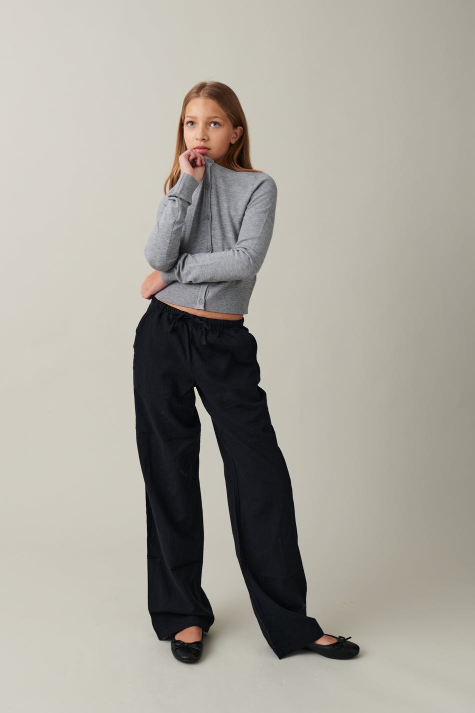 Y low waist sweatpants - Grey - Gina Tricot
