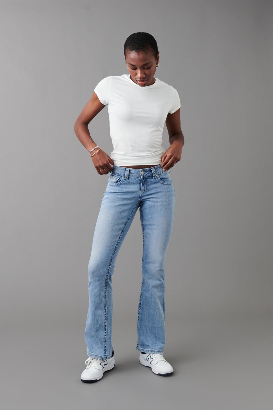 Y2k low bootcut jeans - Blue - Women - Gina Tricot