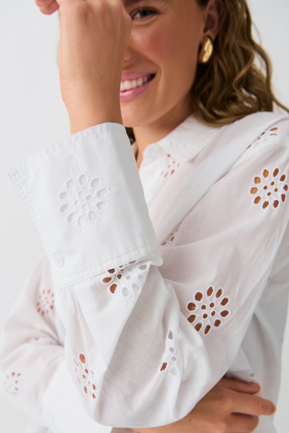  Gina Tricot- Anglaise shirt - Hemden- White - XS- Female