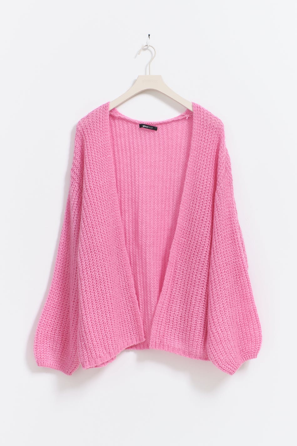  Gina Tricot- Knitted chunky cardigan - Cardigans- Pink - S- Female