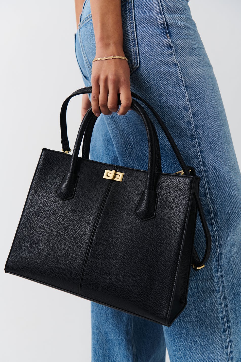  Gina Tricot- Clean large bag - handtaschen- Black - ONESIZE- Female
