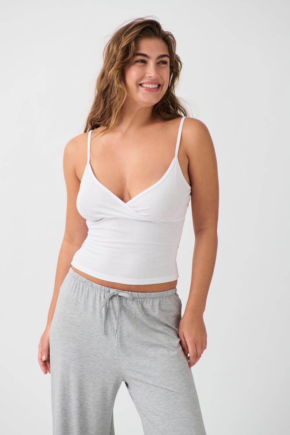 Gina Tricot - Soft homewear singlet - Toppe uden ærmer- White - L - Female