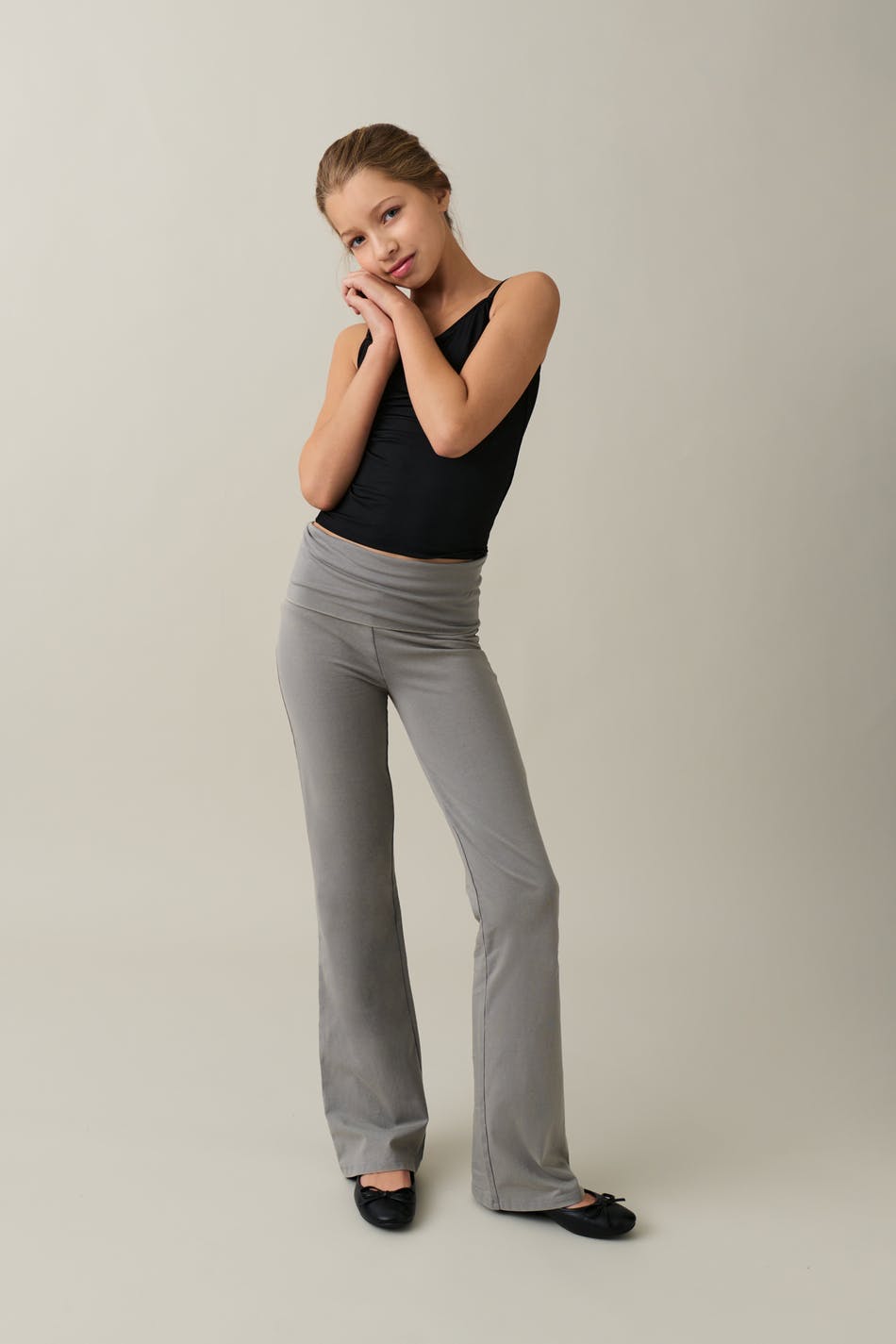  Gina Tricot- Y low waist yoga leggings - young-homewear- Grey - 146/152- Female