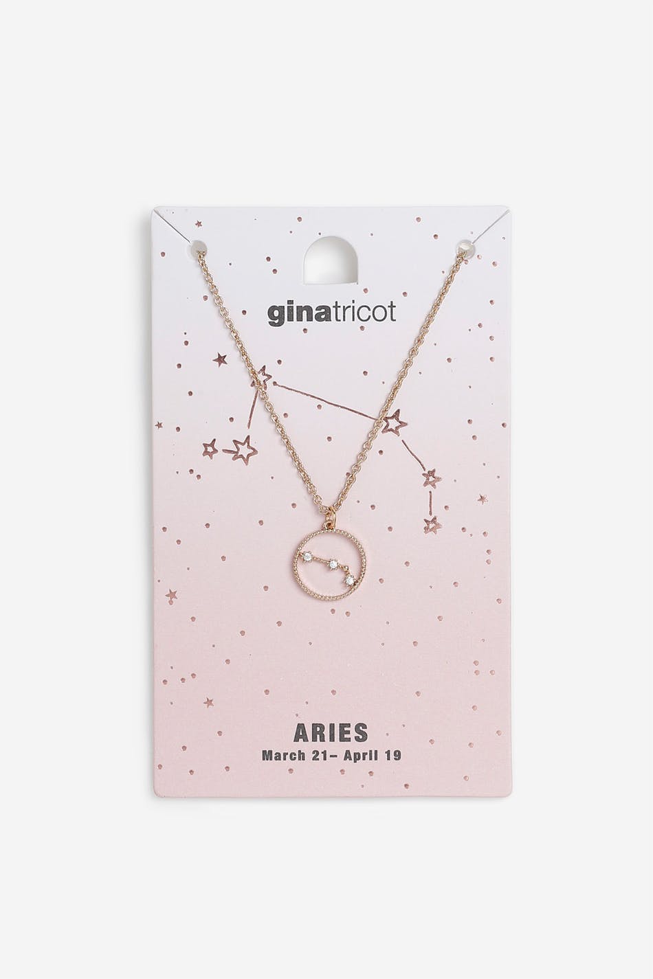 Opaque forudsigelse Herre venlig Aries Horoscope Necklace - halskæde - Gina Tricot