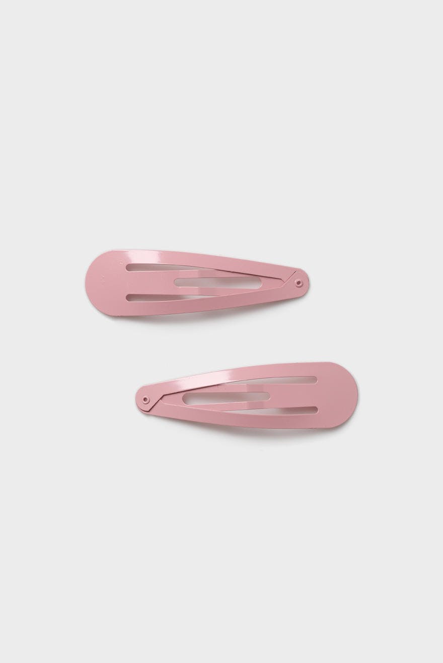 pink hair clips