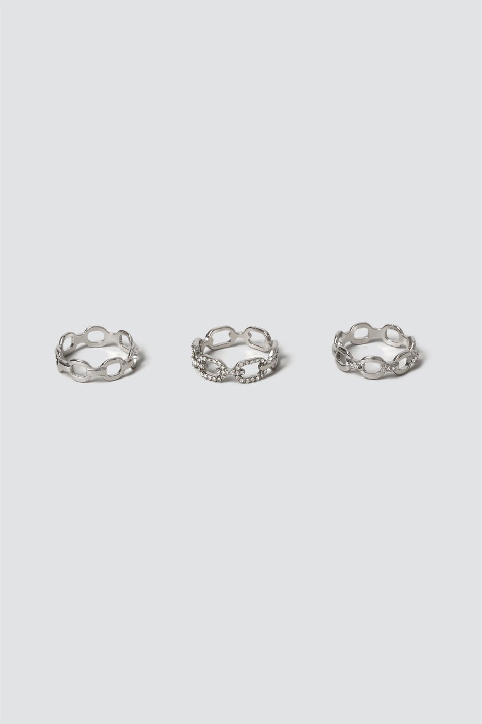 Silver Chain Ring Multipack