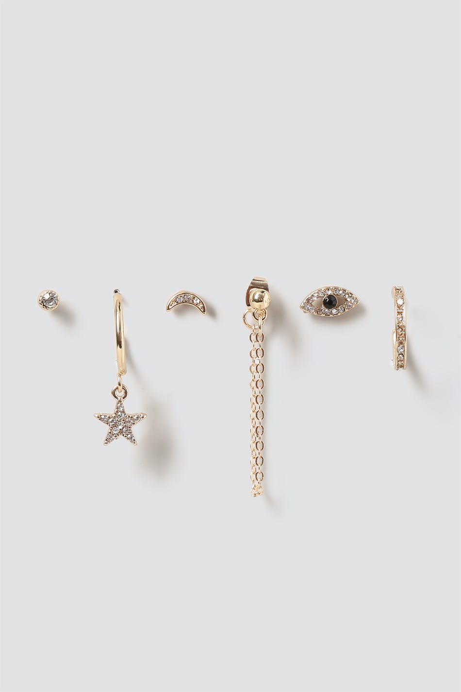 Gold Celstial Mixed Earring Pack
