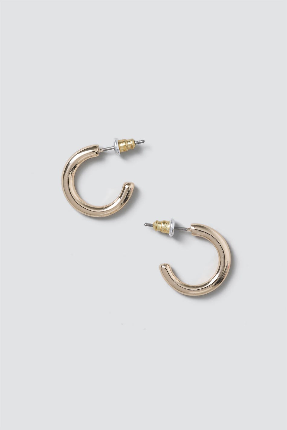 Gold Mini Chunky Basic Hoop Earring