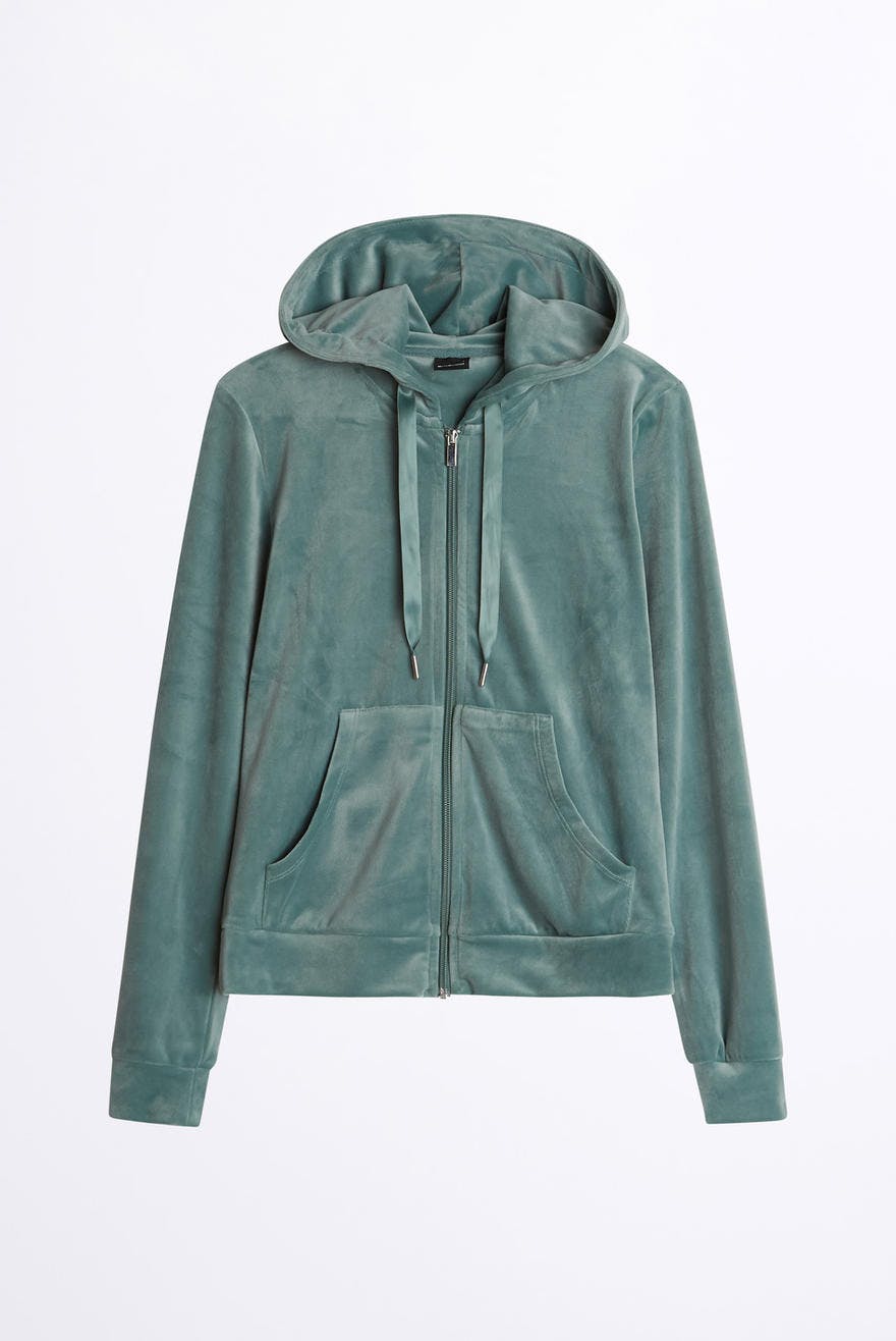 cecilia velour hoodie