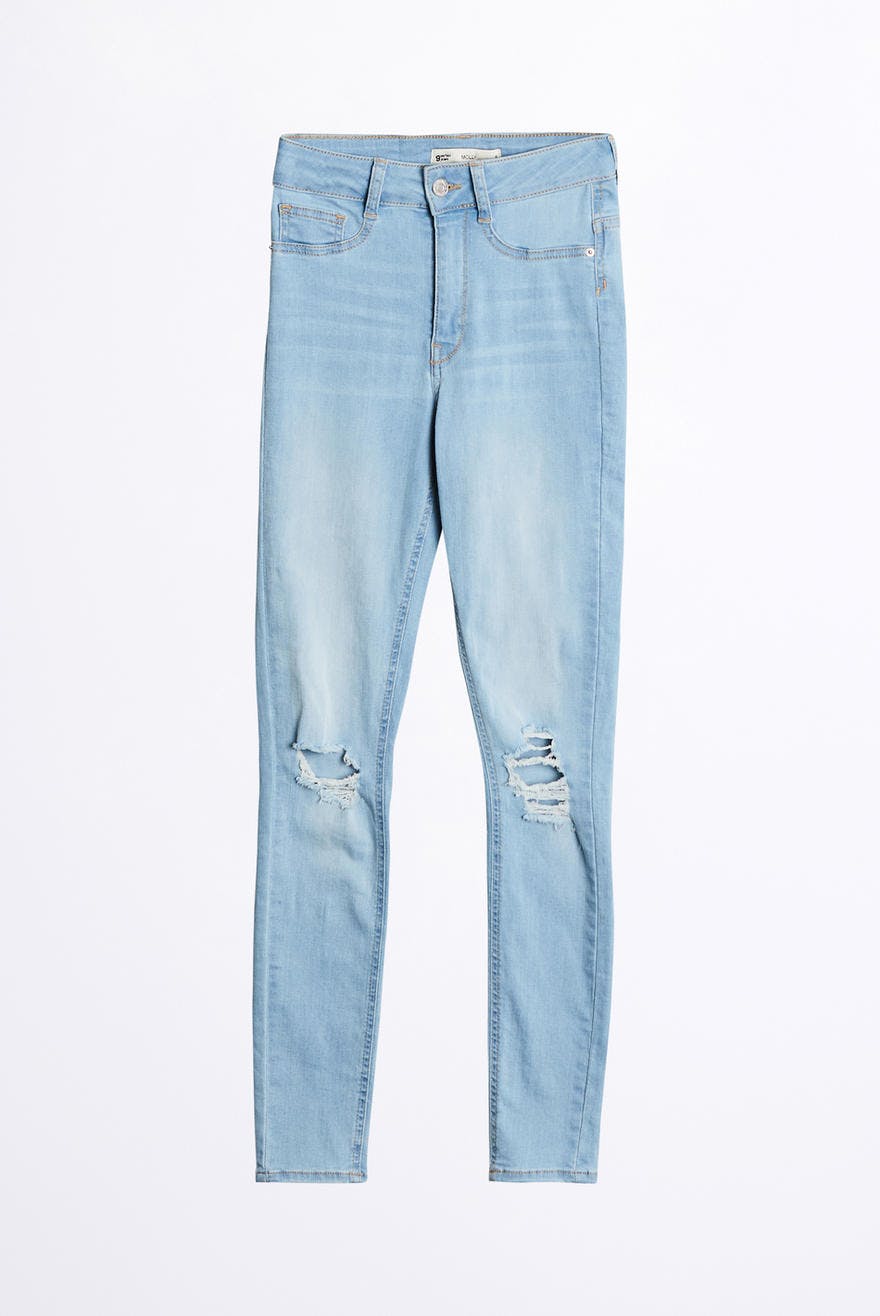 gina tricot molly destroyed jeans