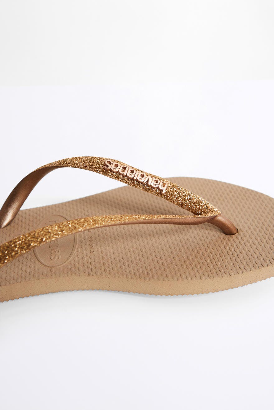 havaianas flip flops glitter