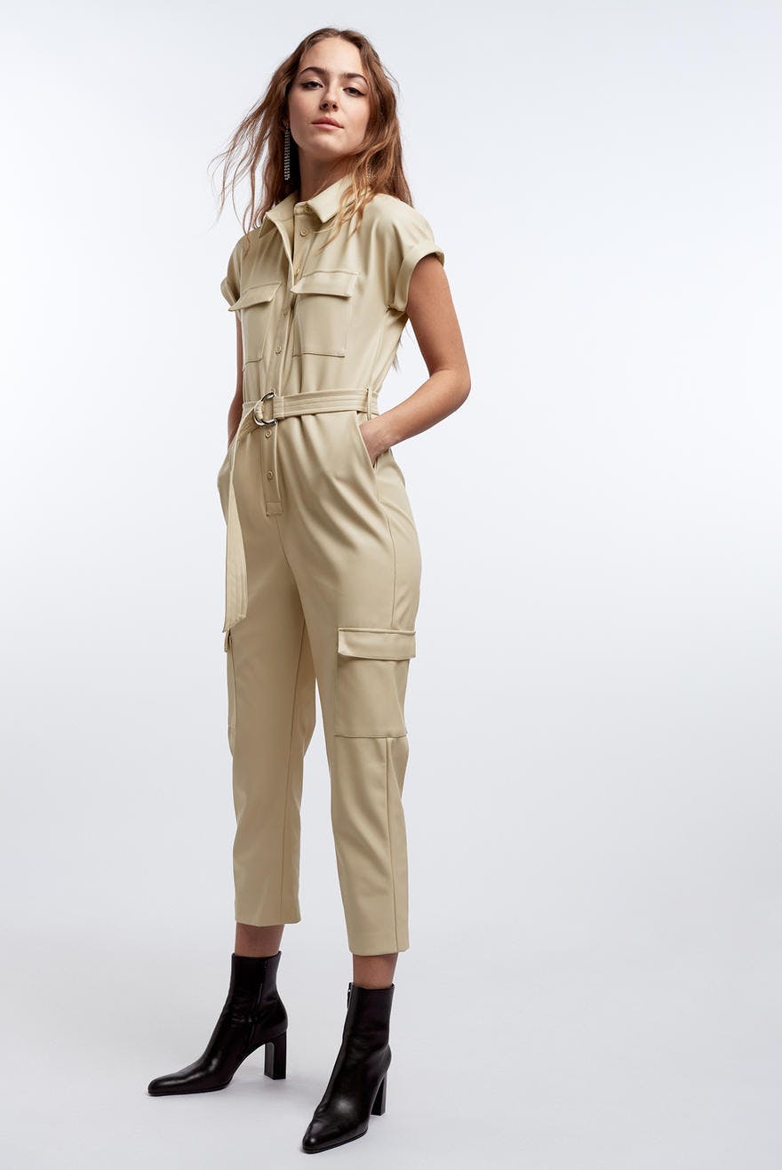 pu jumpsuit