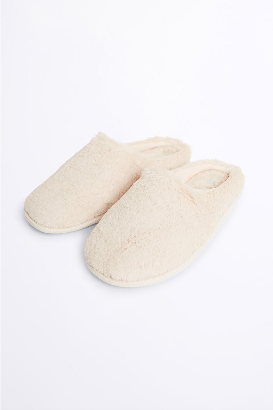 faux fur slippers gina tricot