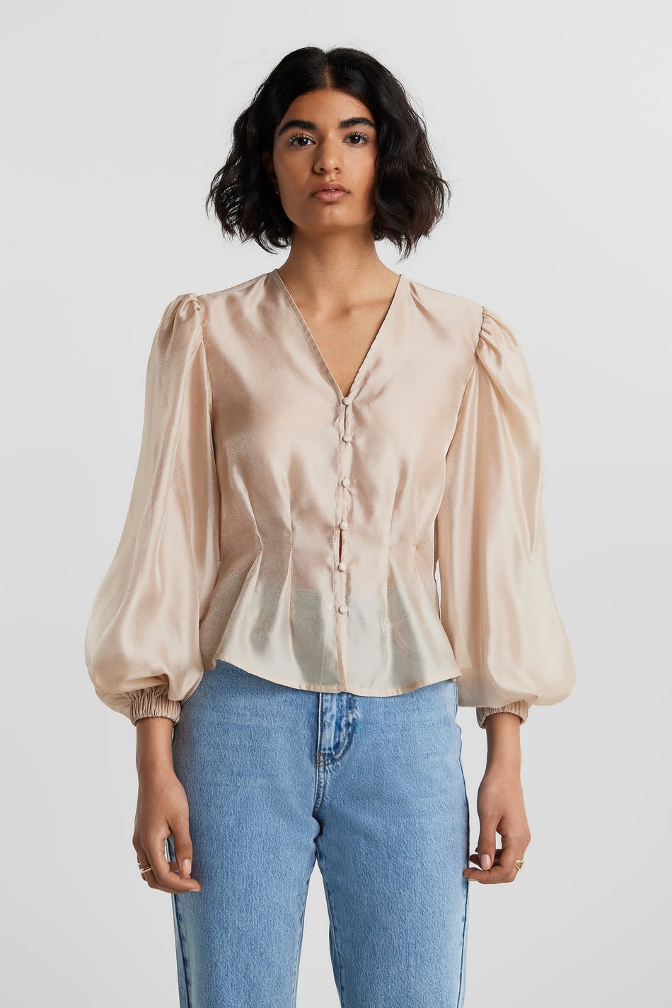 Abby organza blouse
