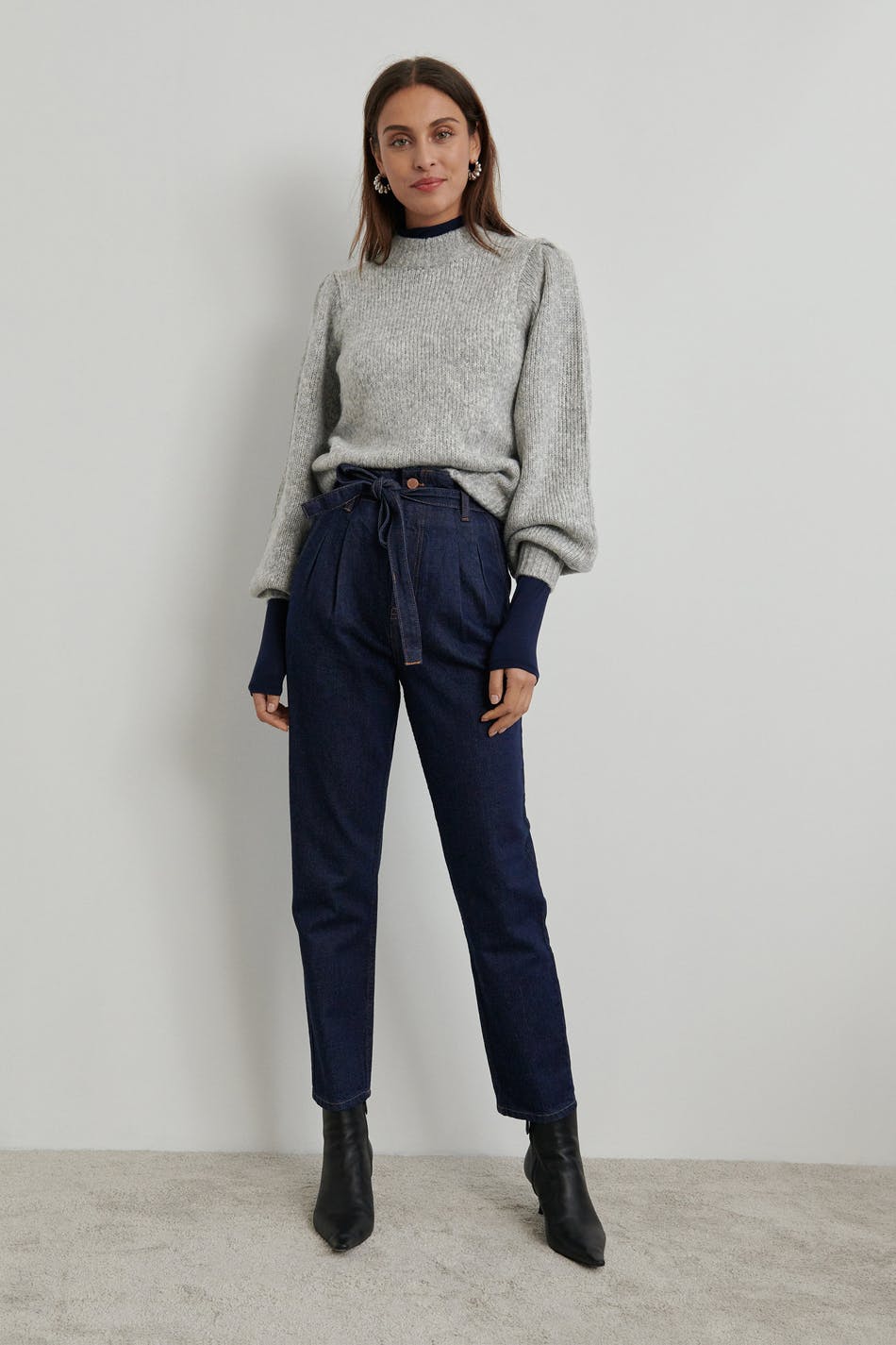 Gina Tricot - Paperbag pleated jeans