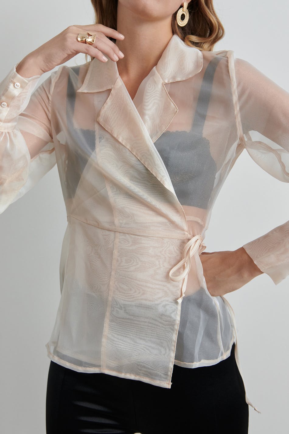 blazer organza