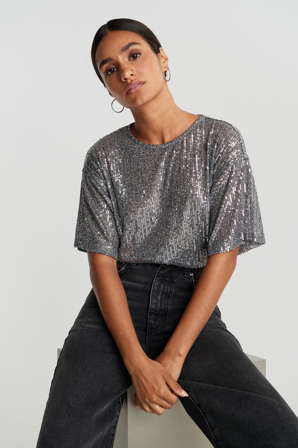 Rudy sequins top - Gina Tricot