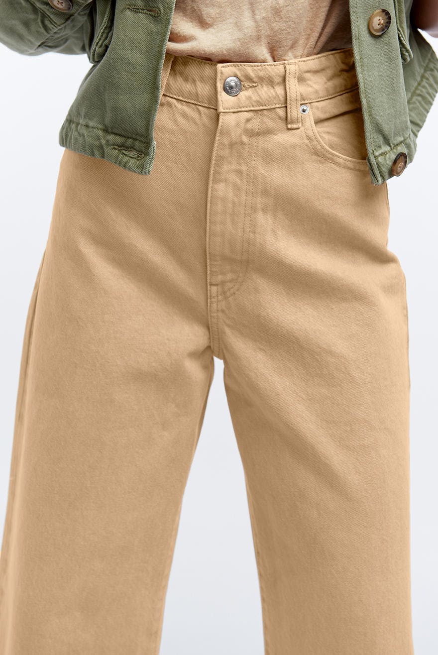 beige jeans