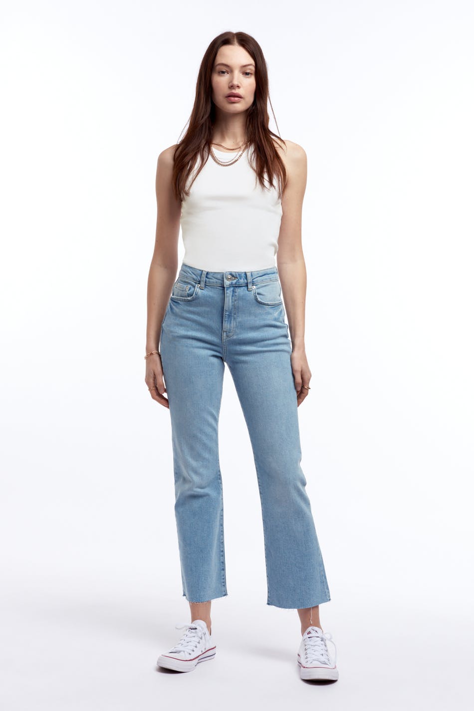 Ylva kick flare jeans - jeans - Gina Tricot